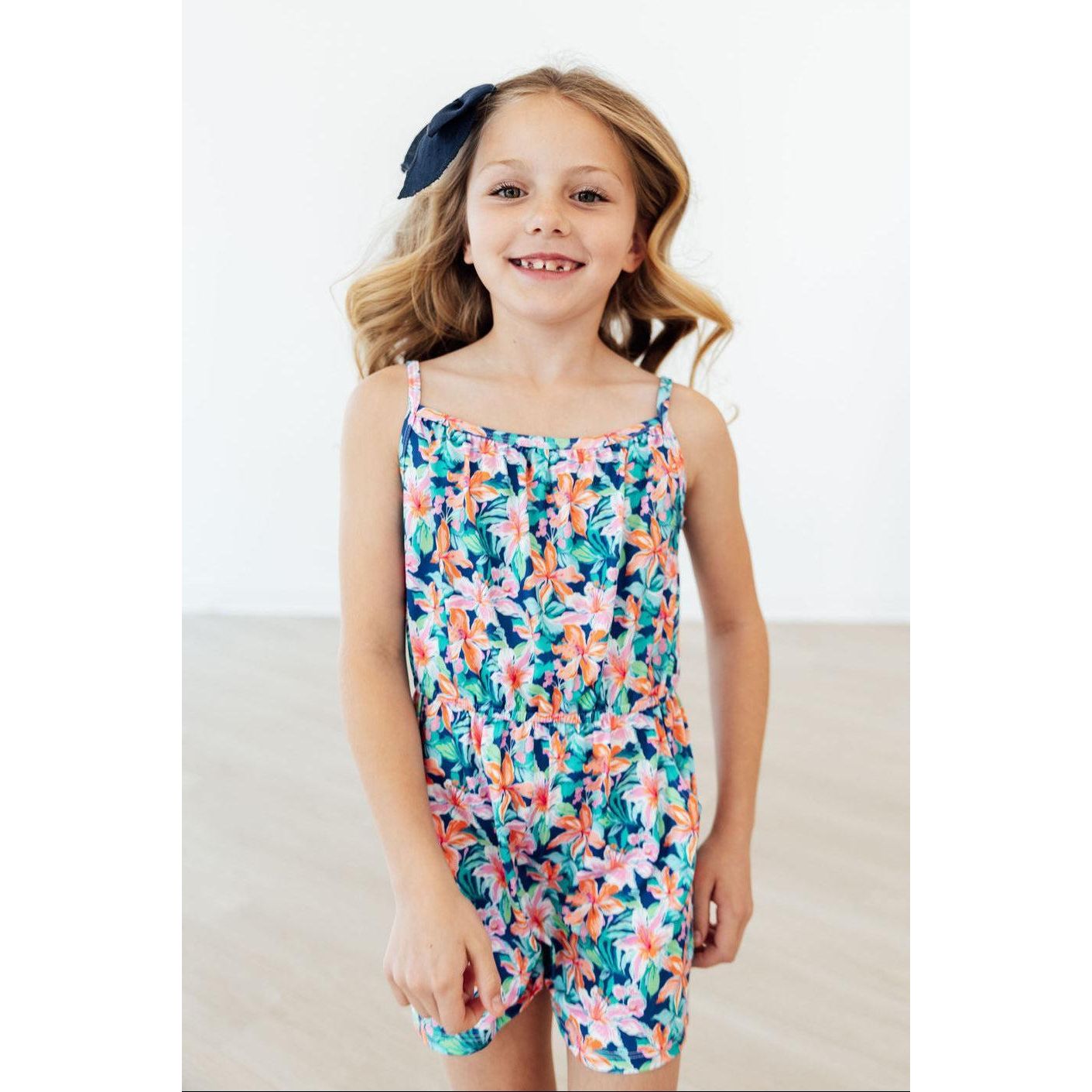 Island Blossoms Strappy Play Romper