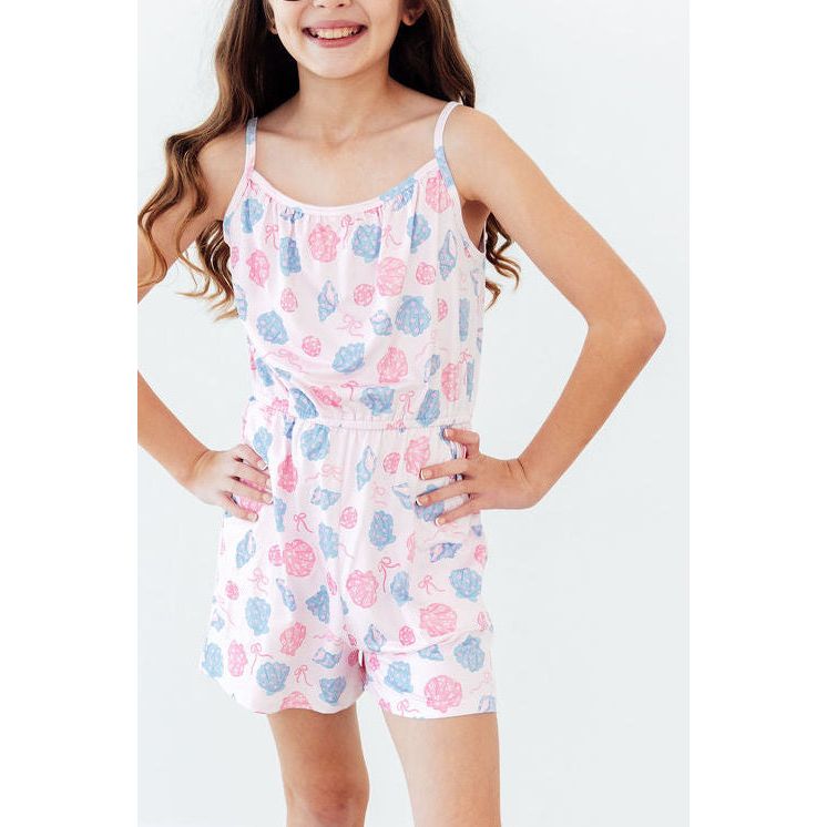 Sandy Shells Strappy Play Romper