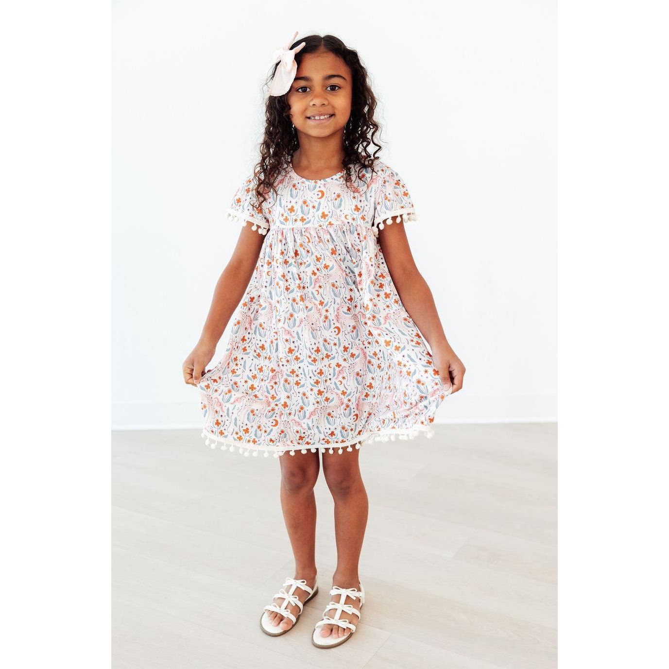 Unicorn Soiree Pom Pom Dress