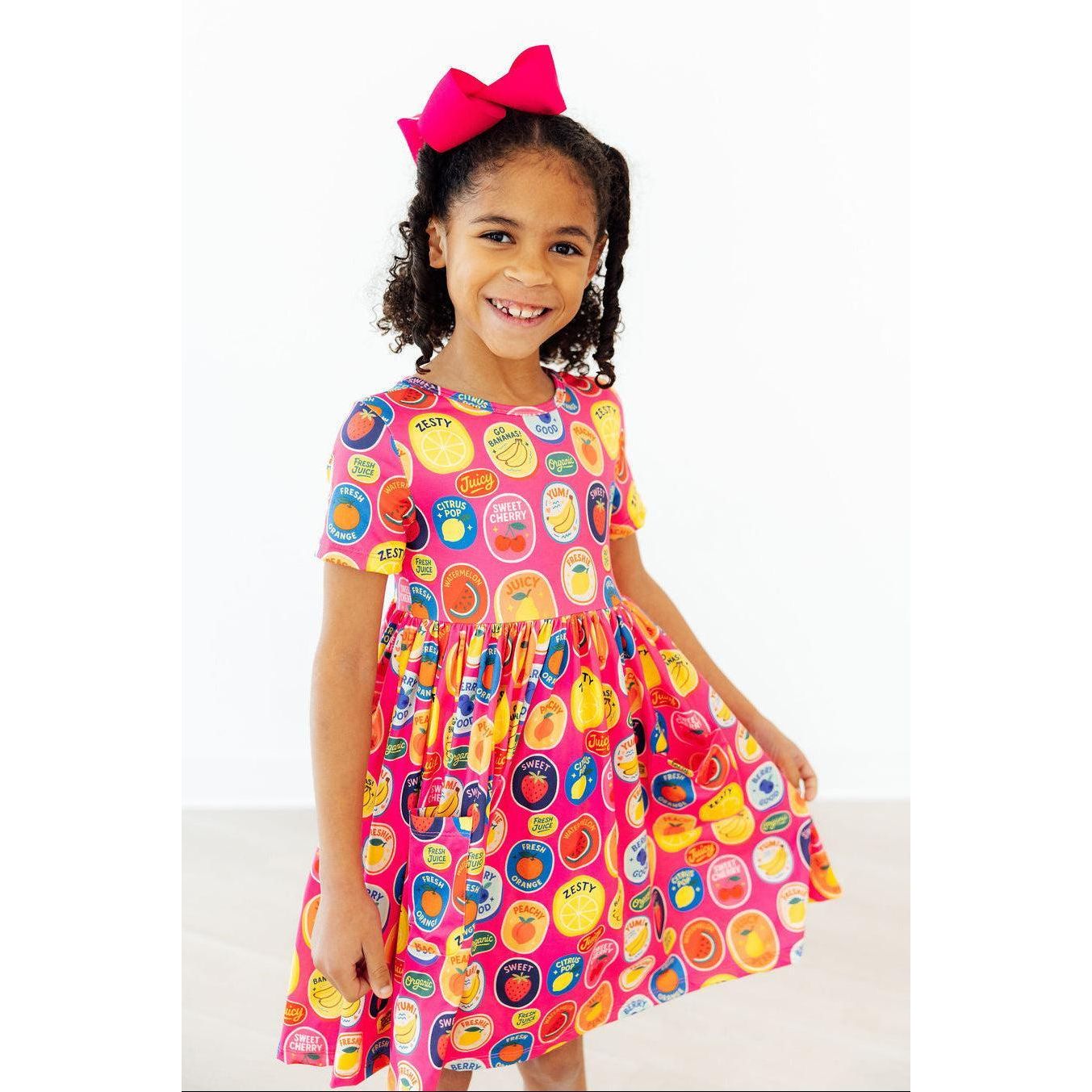 Fresh & Fruity S/S Pocket Twirl Dress