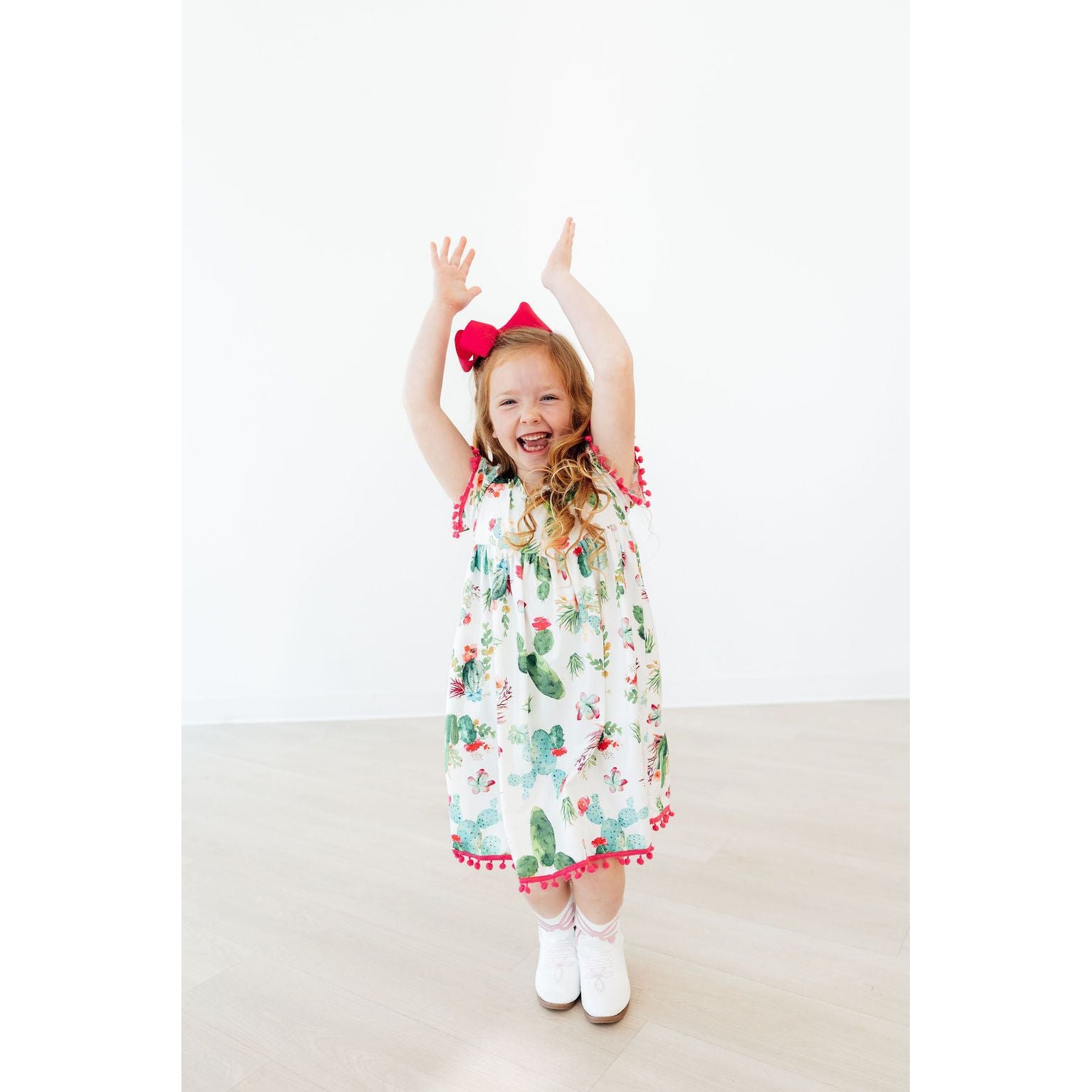 Cute Cactus Pom Pom Dress