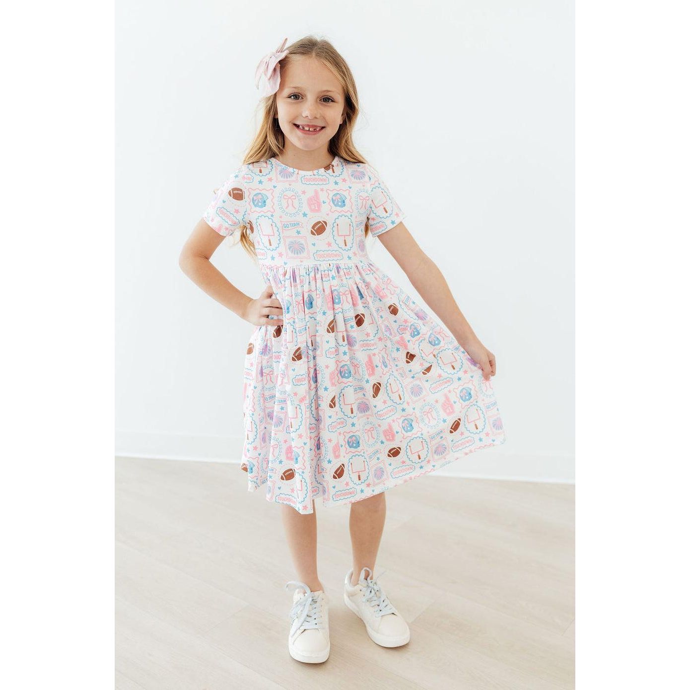 Game Day Girlie S/S Pocket Twirl Dress