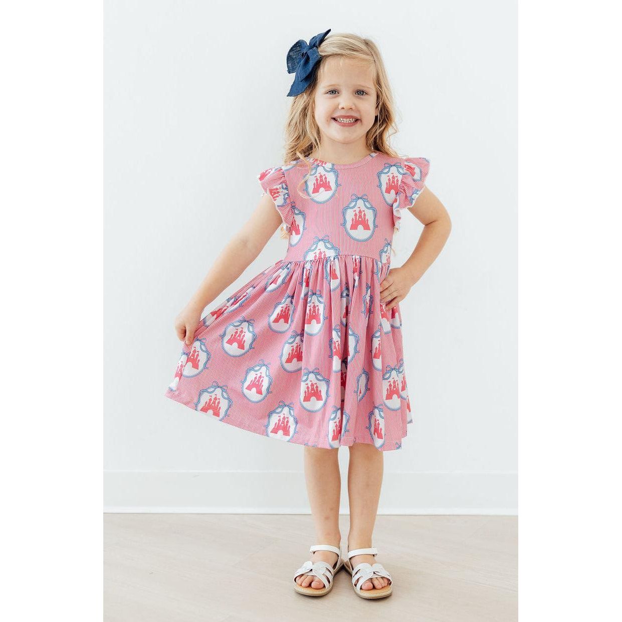 Once Upon a Castle Flutter Sleeve Twirl Dress