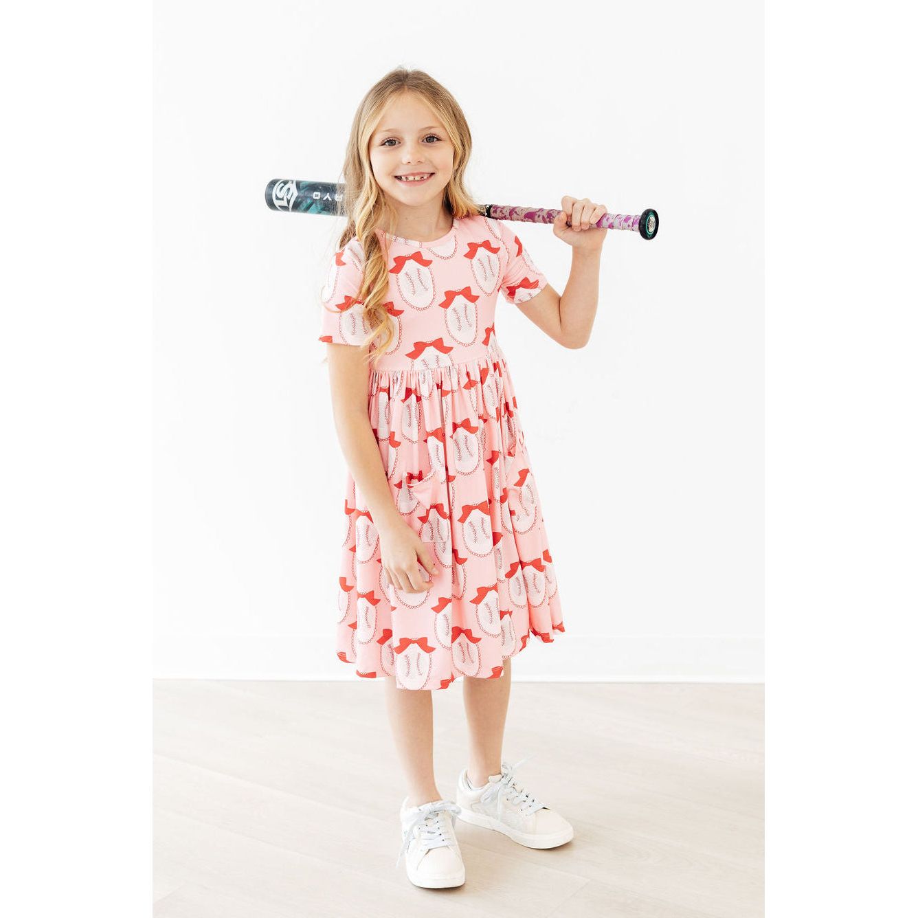 Pitcher Perfect S/S Pocket Twirl Dress