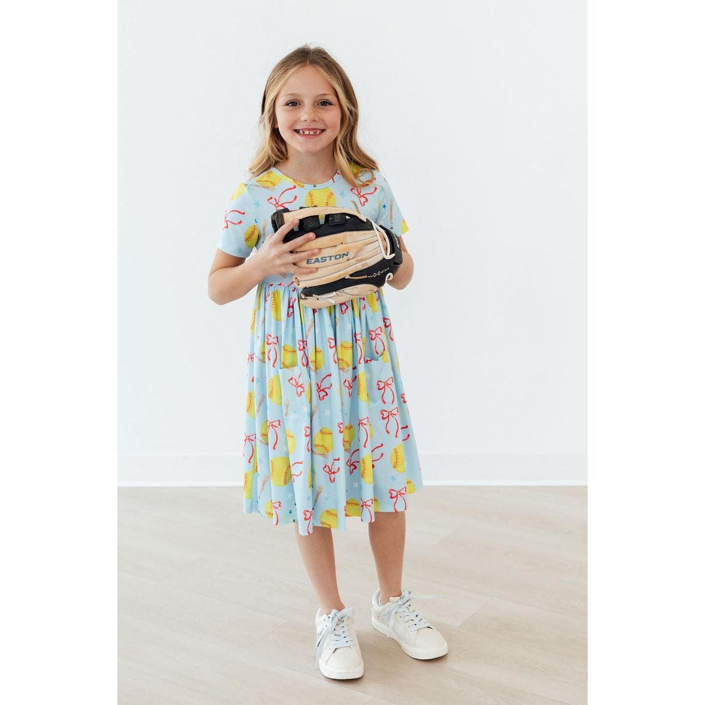 Softball Sweetie S/S Pocket Twirl Dress