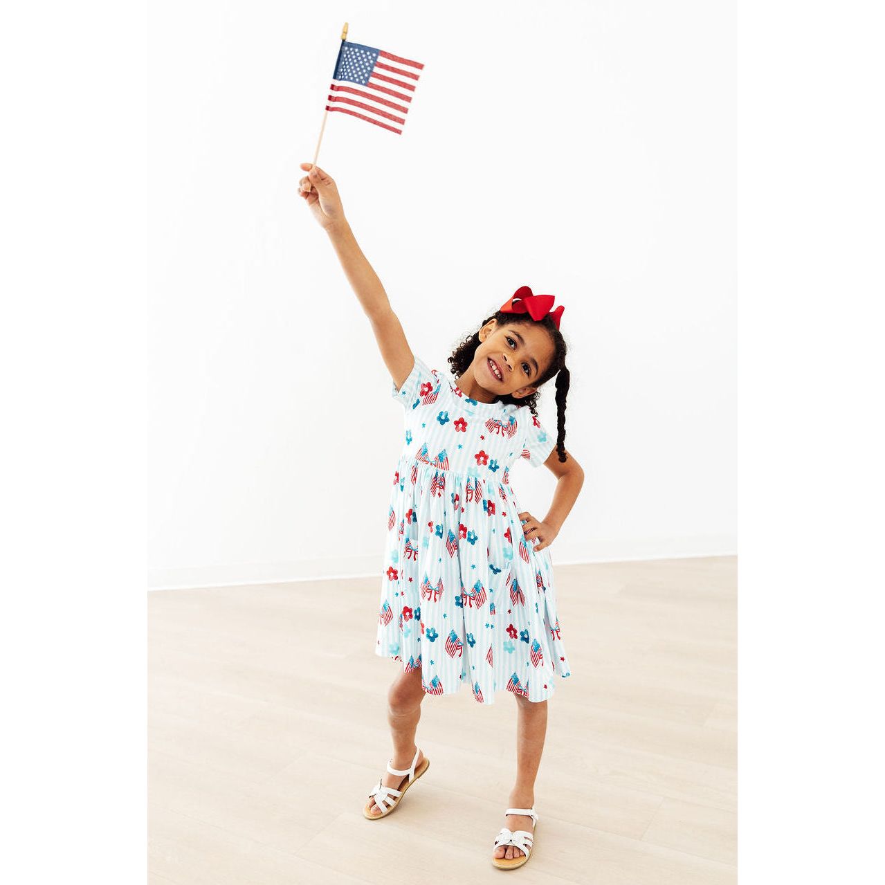 Home of the Brave S/S Pocket Twirl Dress