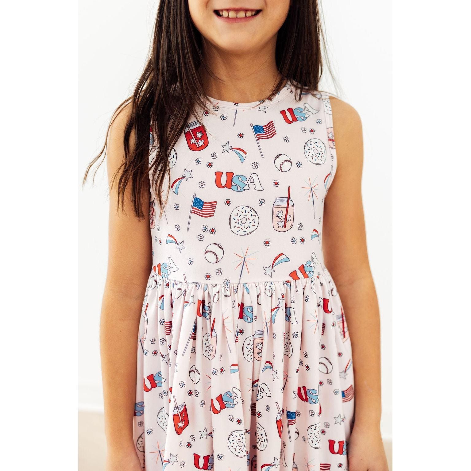 Born in the USA Tank Twirl Dress