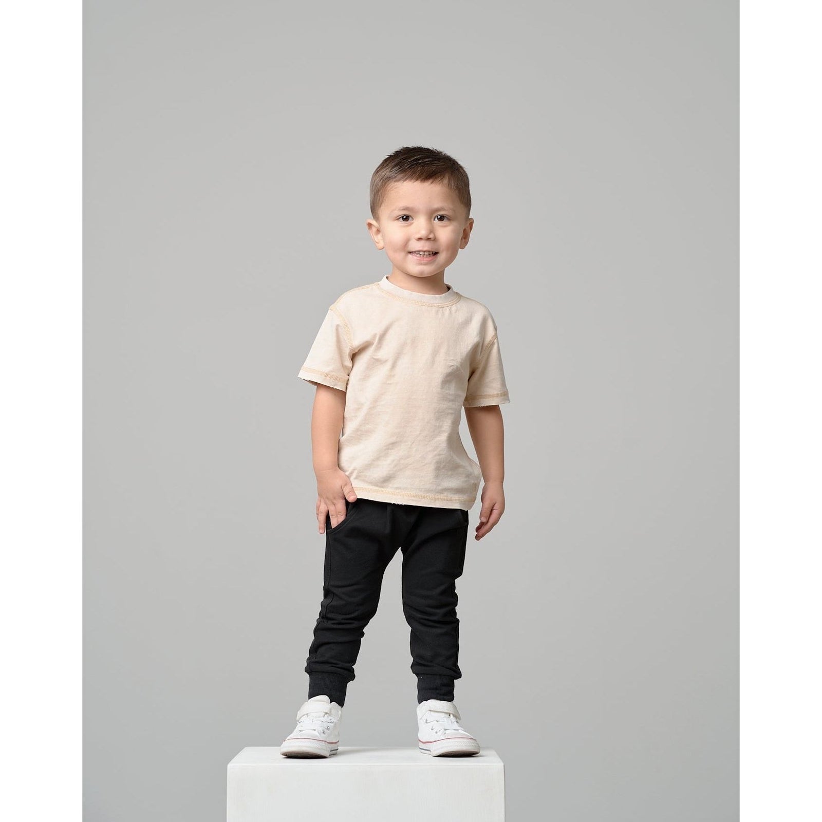 Mineral Wash Tee - Cream