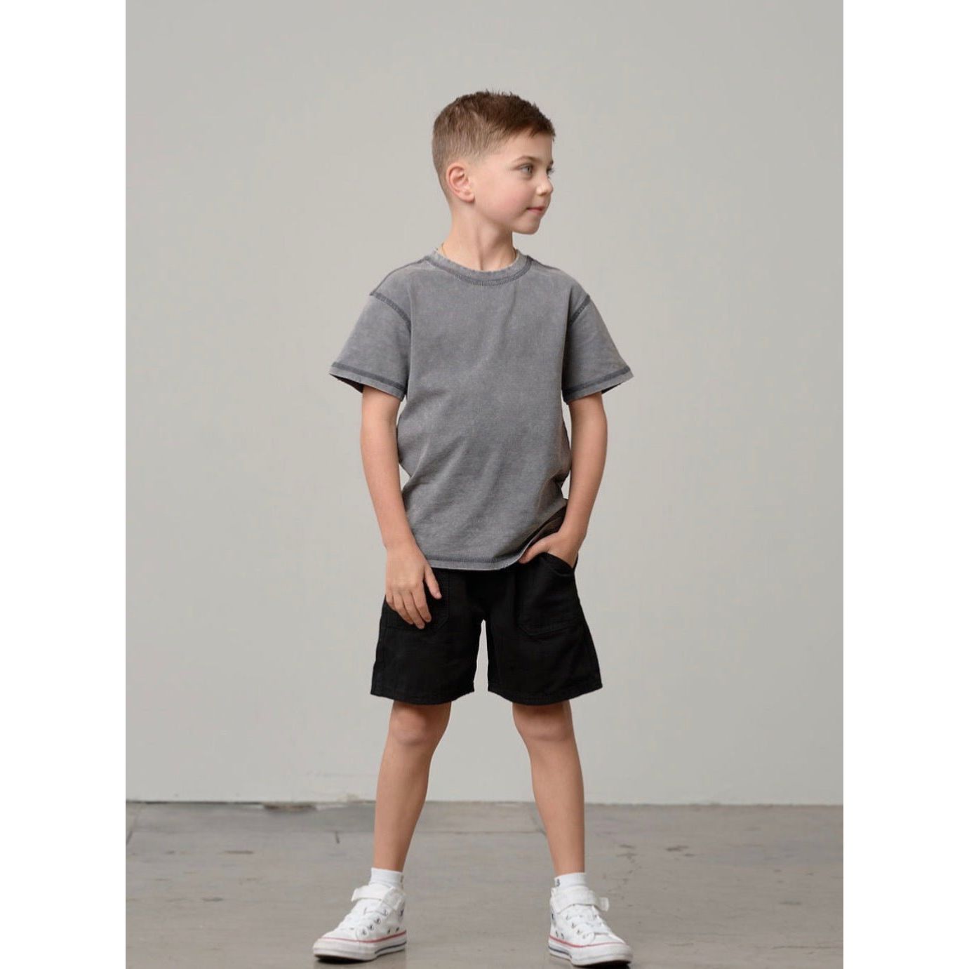 Mineral Wash Tee - Graphite