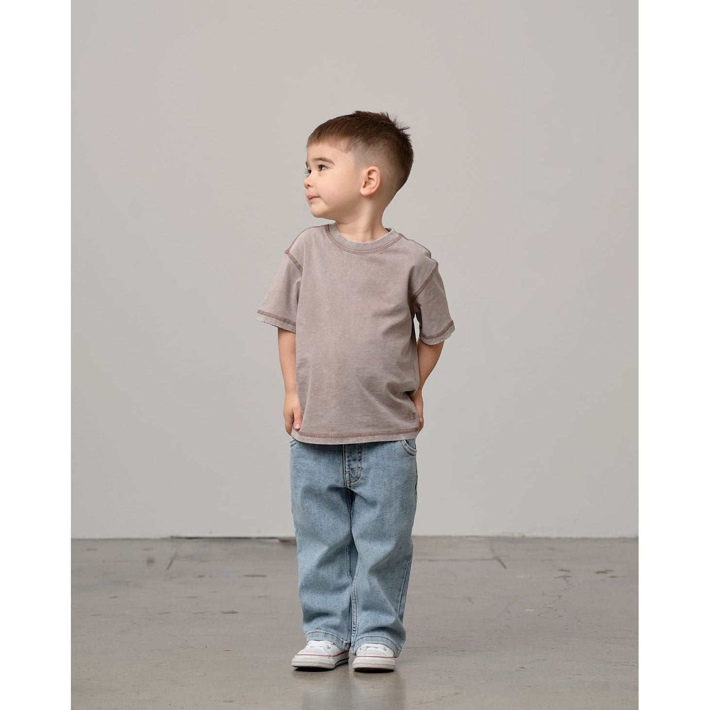 Mineral Wash Tee - Taupe