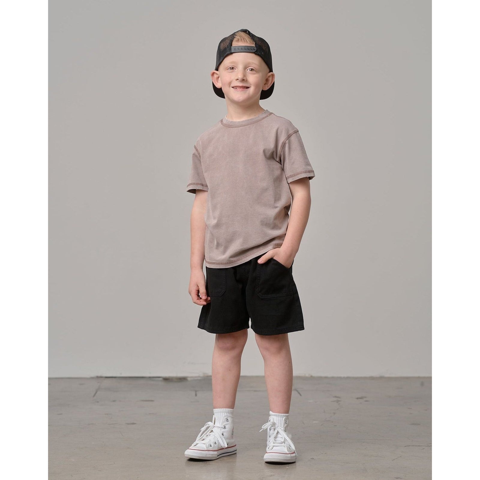Mineral Wash Tee - Taupe
