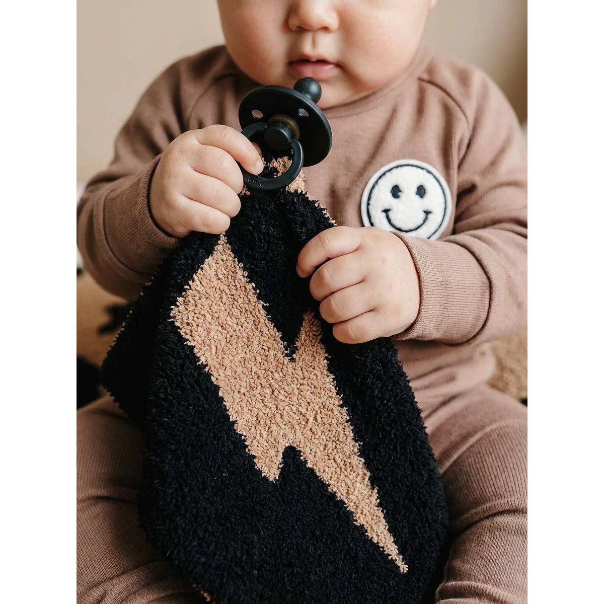 Lightning Bolt Plush Lovey | Mocha