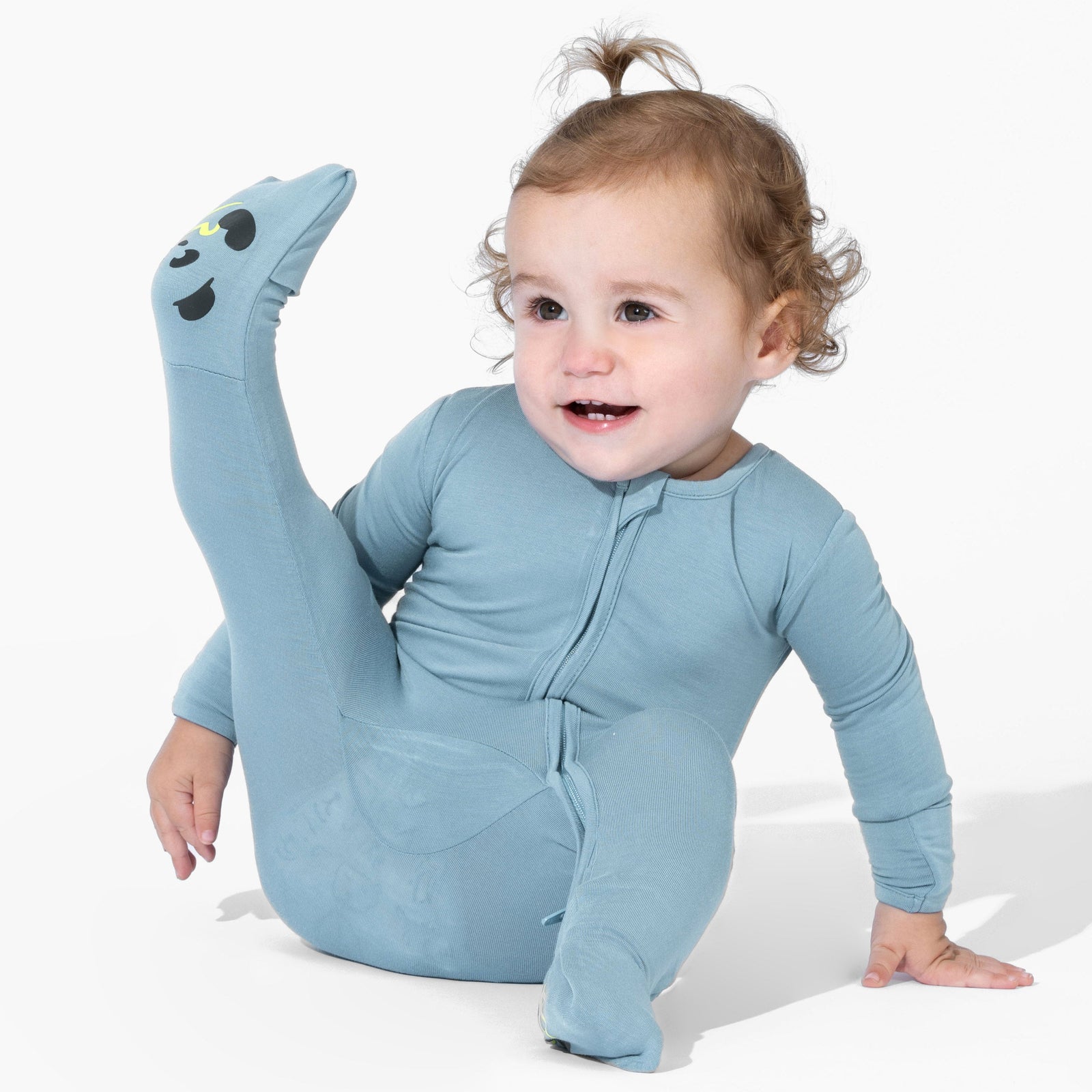 Oasis Teal Bamboo Convertible Footie