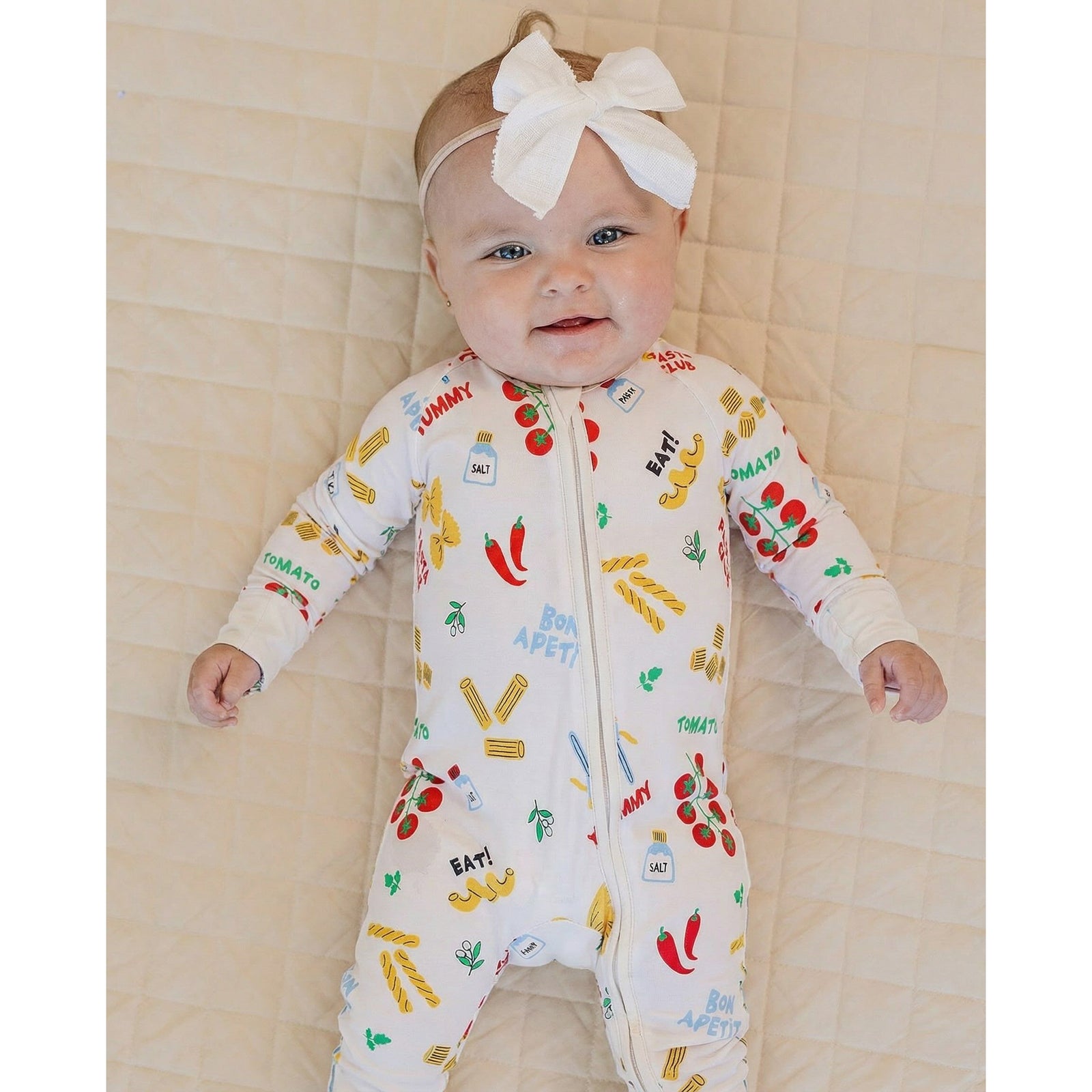 Bamboo Zip Romper | Pasta Club