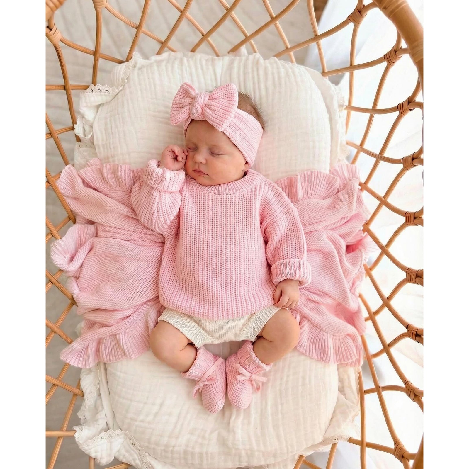 Chunky Knit Sweater | Pink