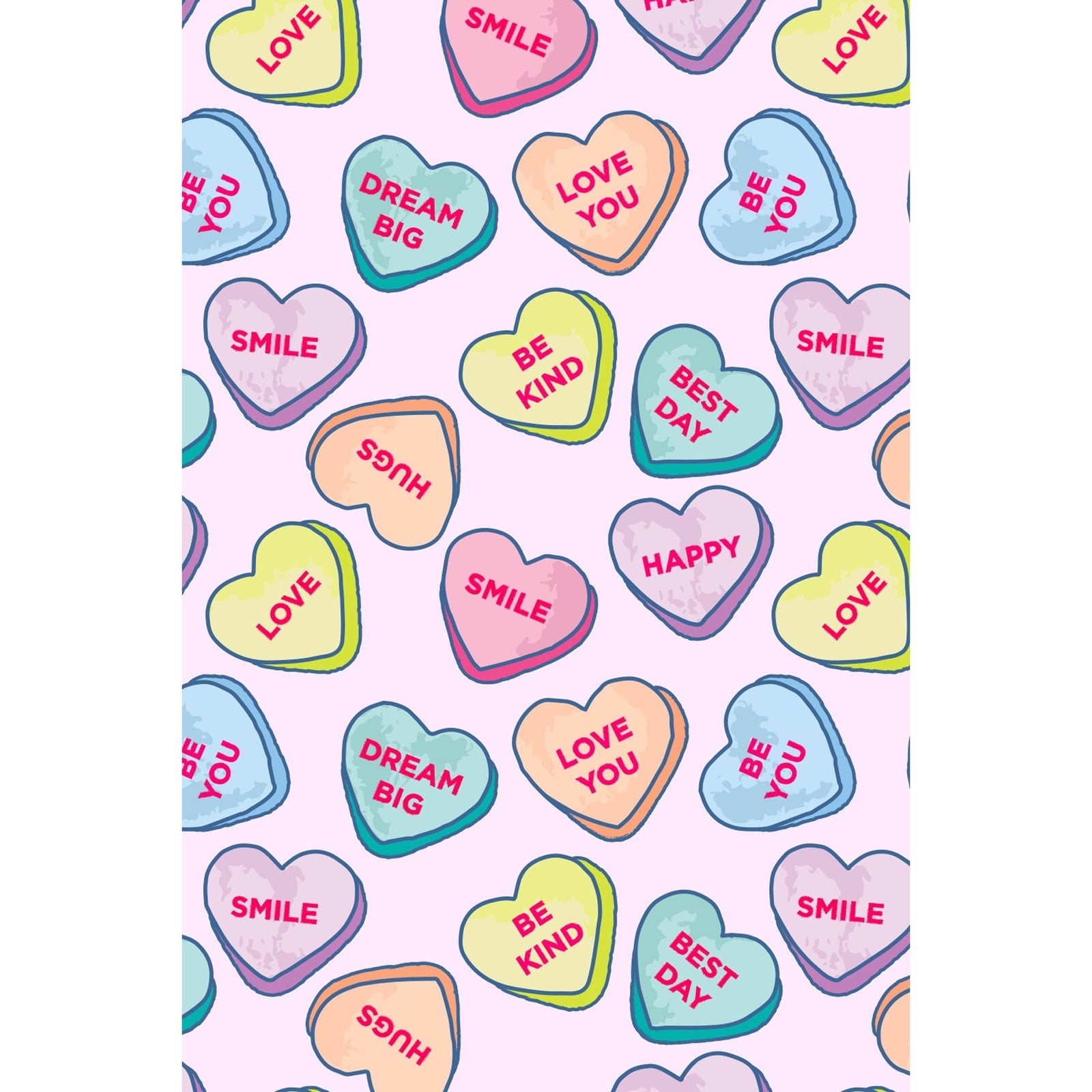 Long Sleeve Pajama Set - Candy Hearts