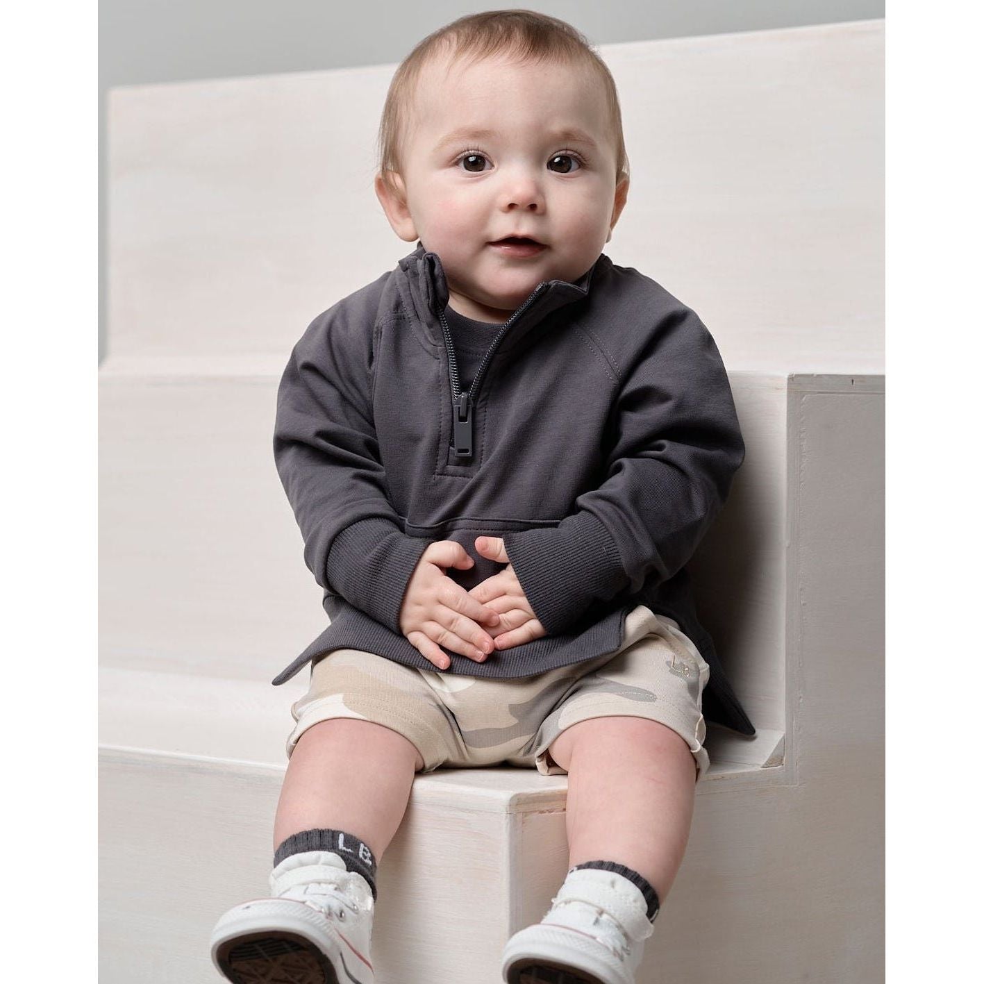 Quarter Zip Pullover - Iron