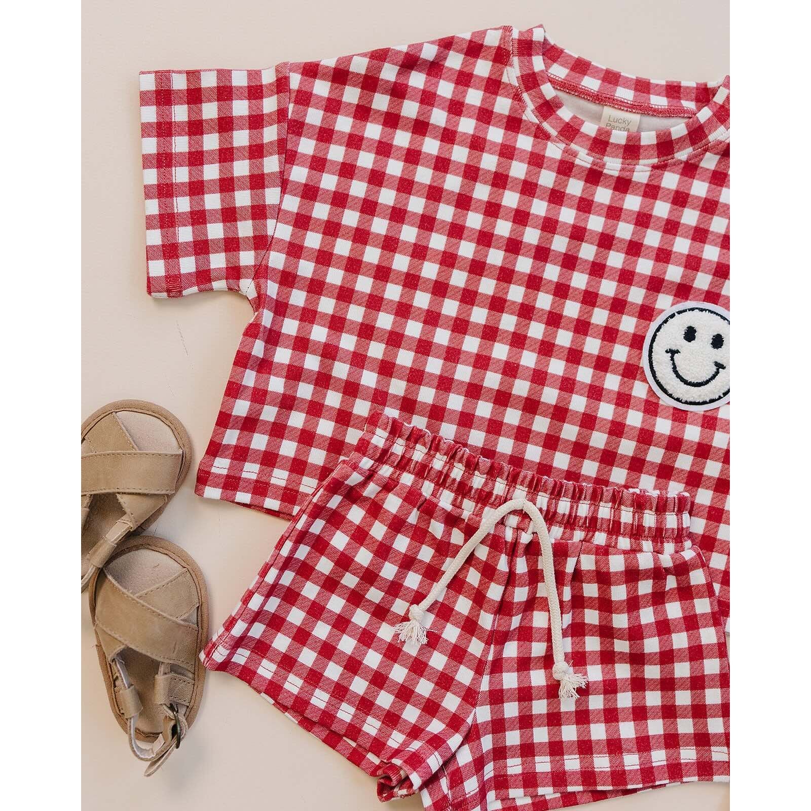 Shorts Set | Red Gingham