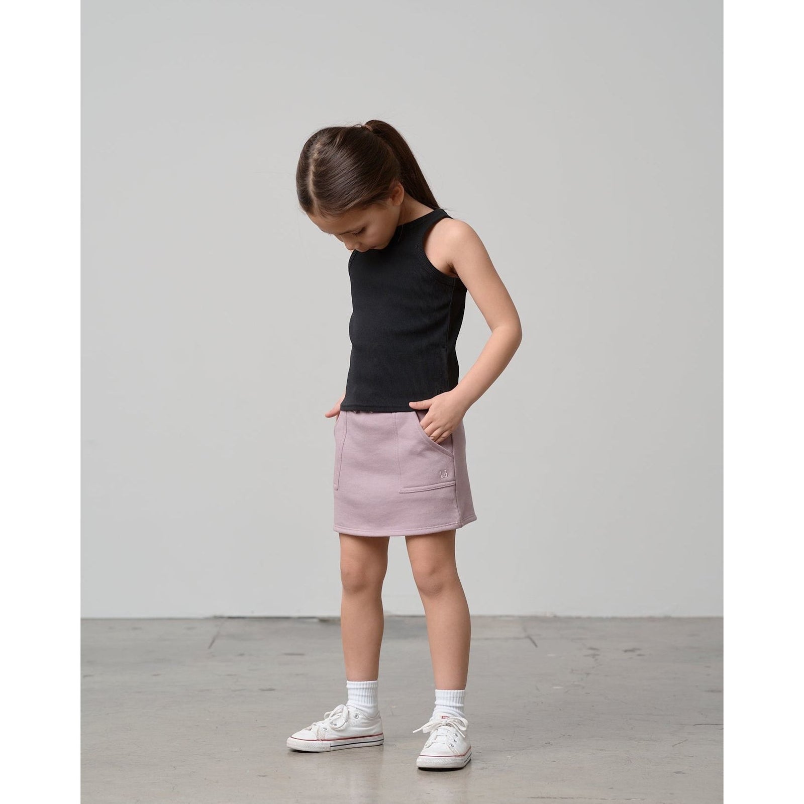 Ribbed Tank - Black