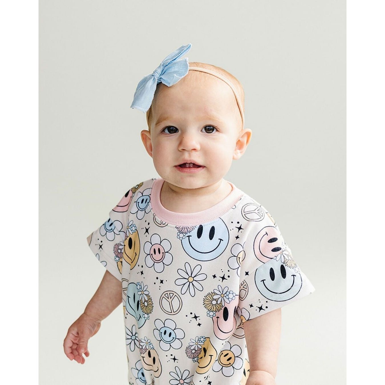 Short Sleeve Bubble Romper | Groovy Girl