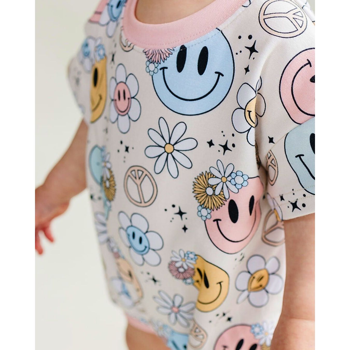 Short Sleeve Bubble Romper | Groovy Girl