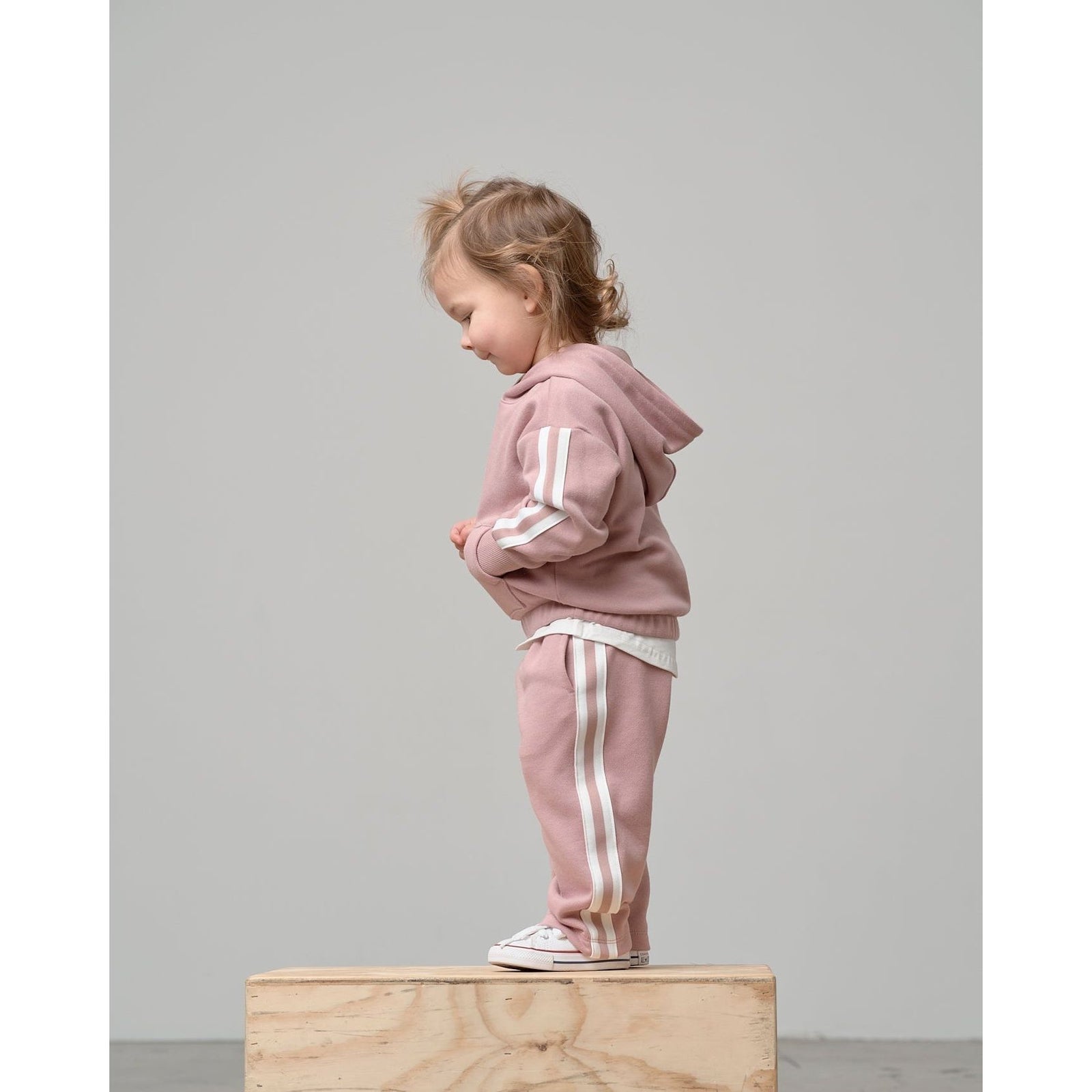 Side Trim Pant - Dusty Rosewood