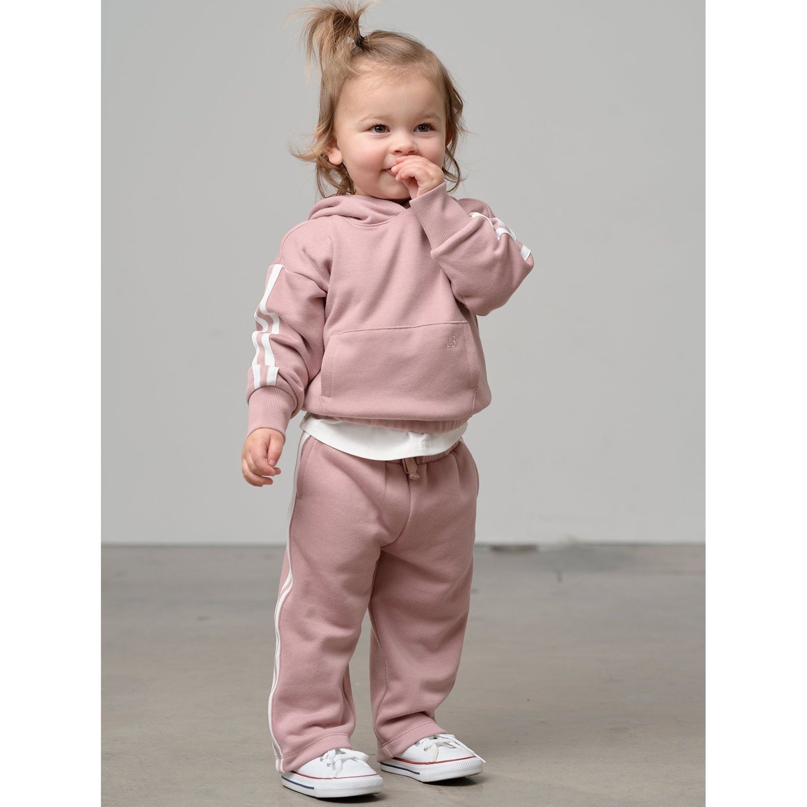 Side Trim Pant - Dusty Rosewood