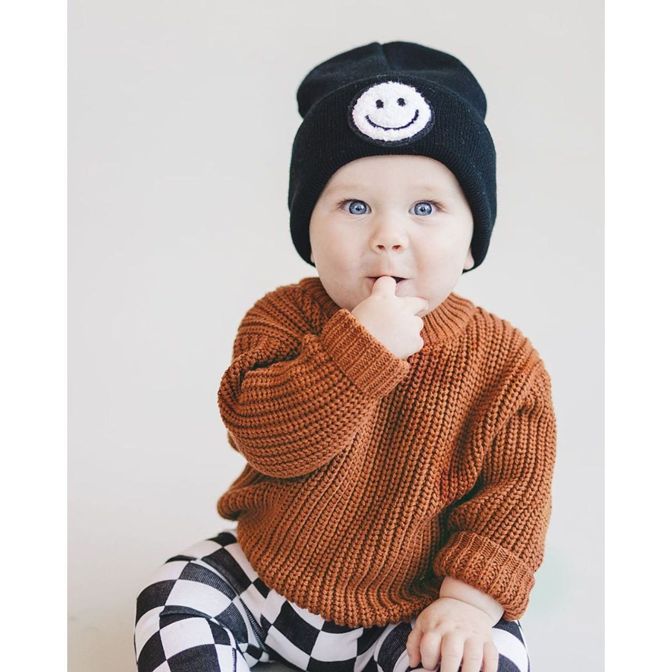 Smiley Beanie | Black