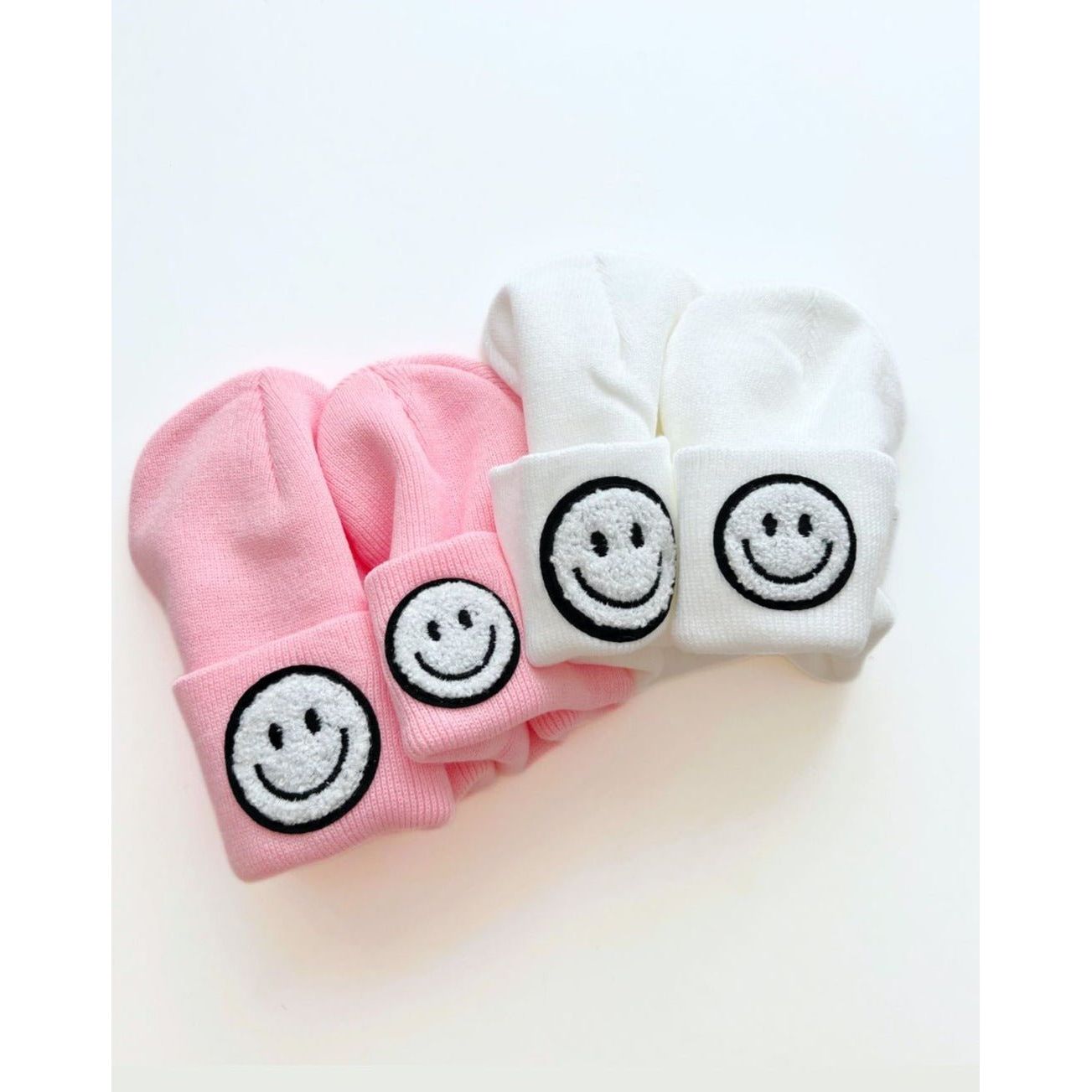 Smiley Beanie | White