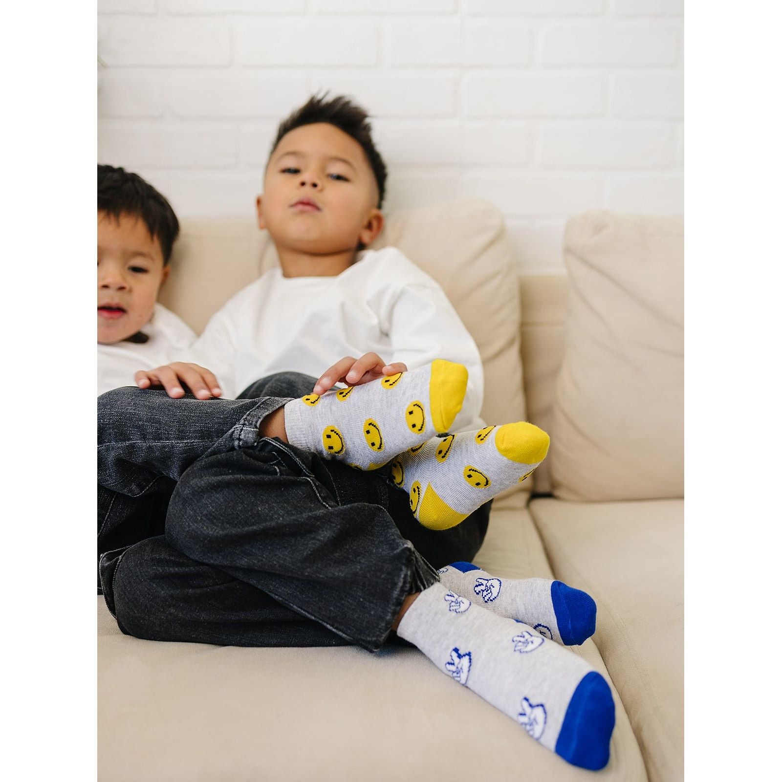 Smiley/Peace Socks 2 Pack
