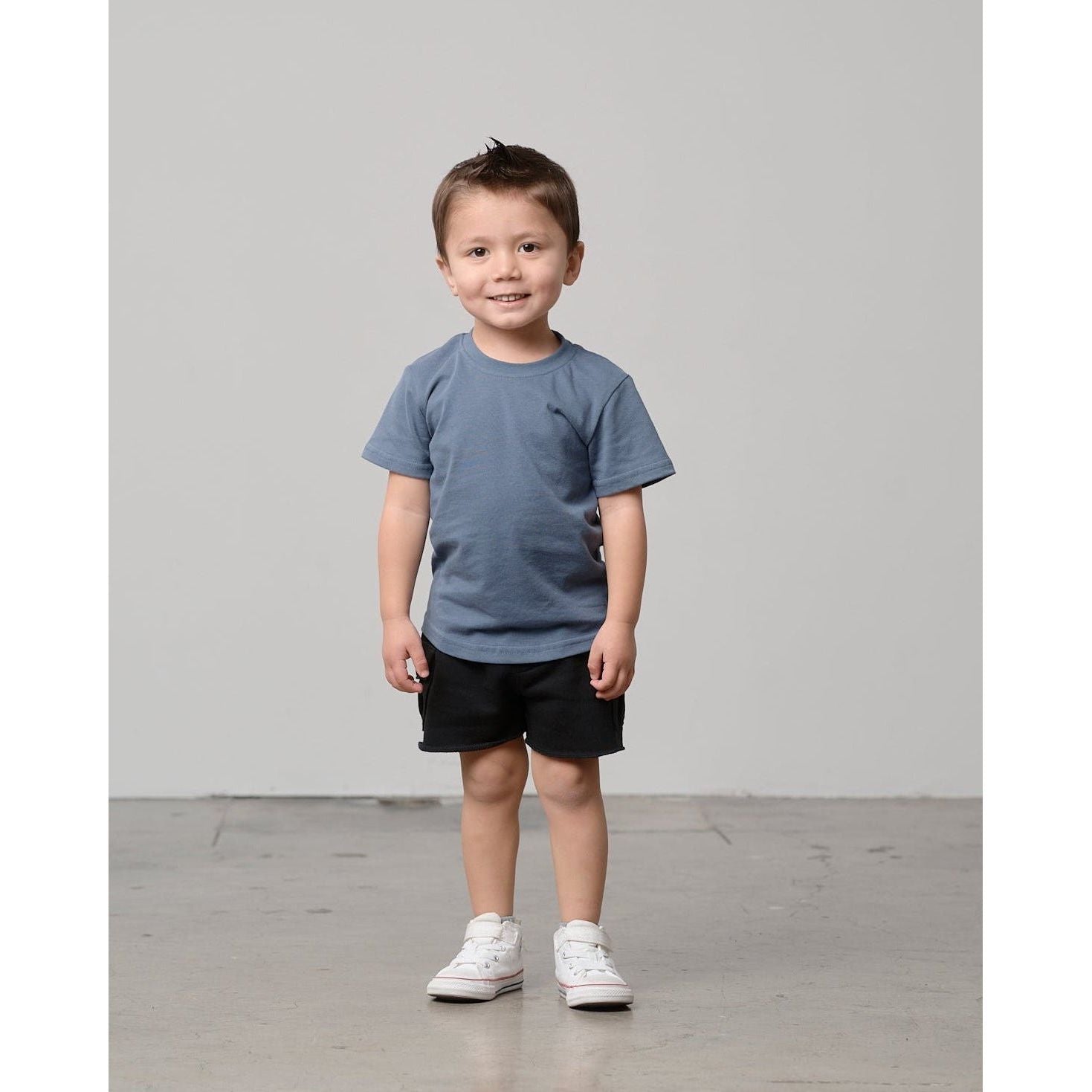Swoop Elevated Tee - Worn Indigo