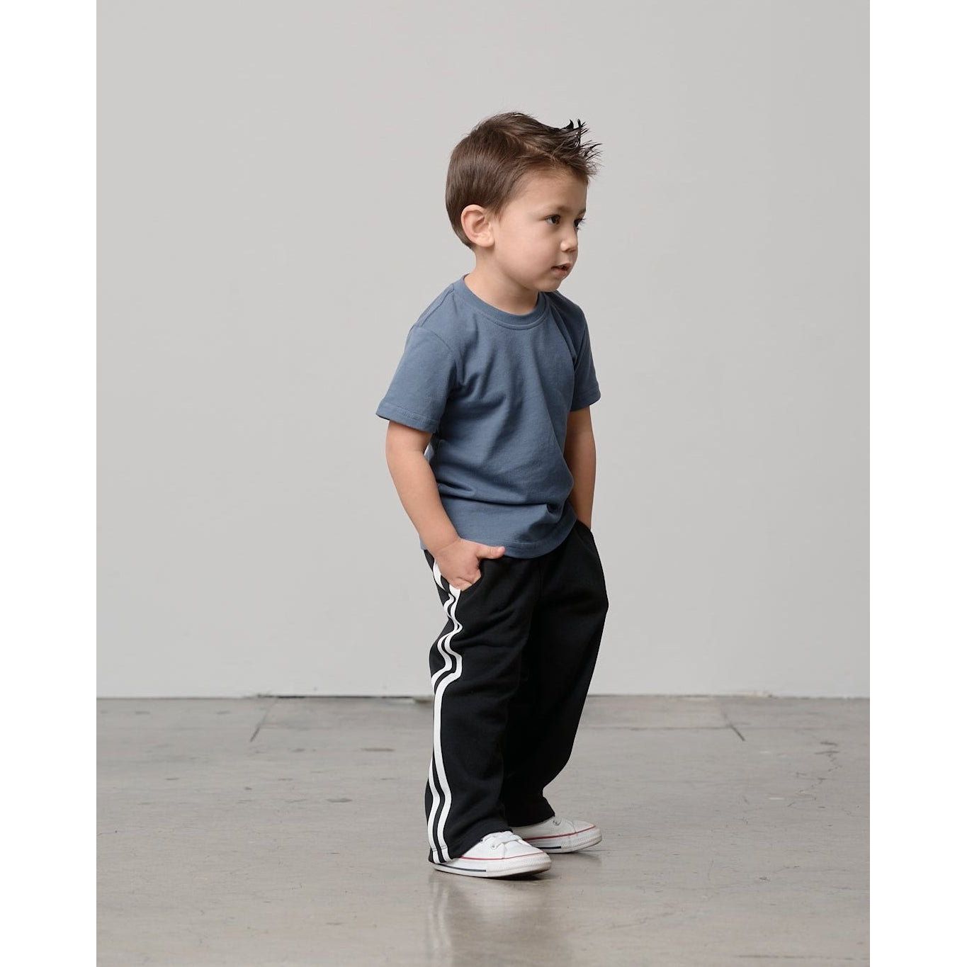 Swoop Elevated Tee - Worn Indigo