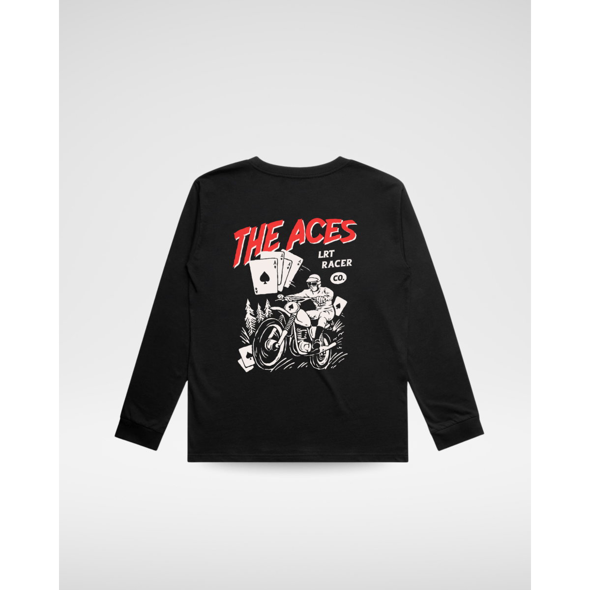 THE ACES LONG SLEEVE - SOLID BLACK