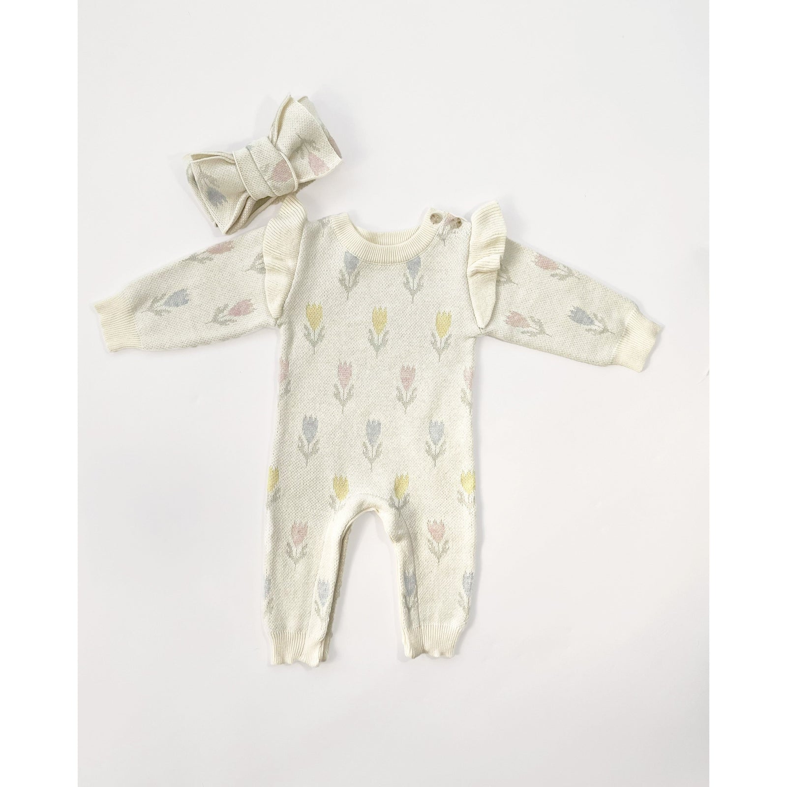 Luna + Luca Tulip Jacquard Jumpsuit