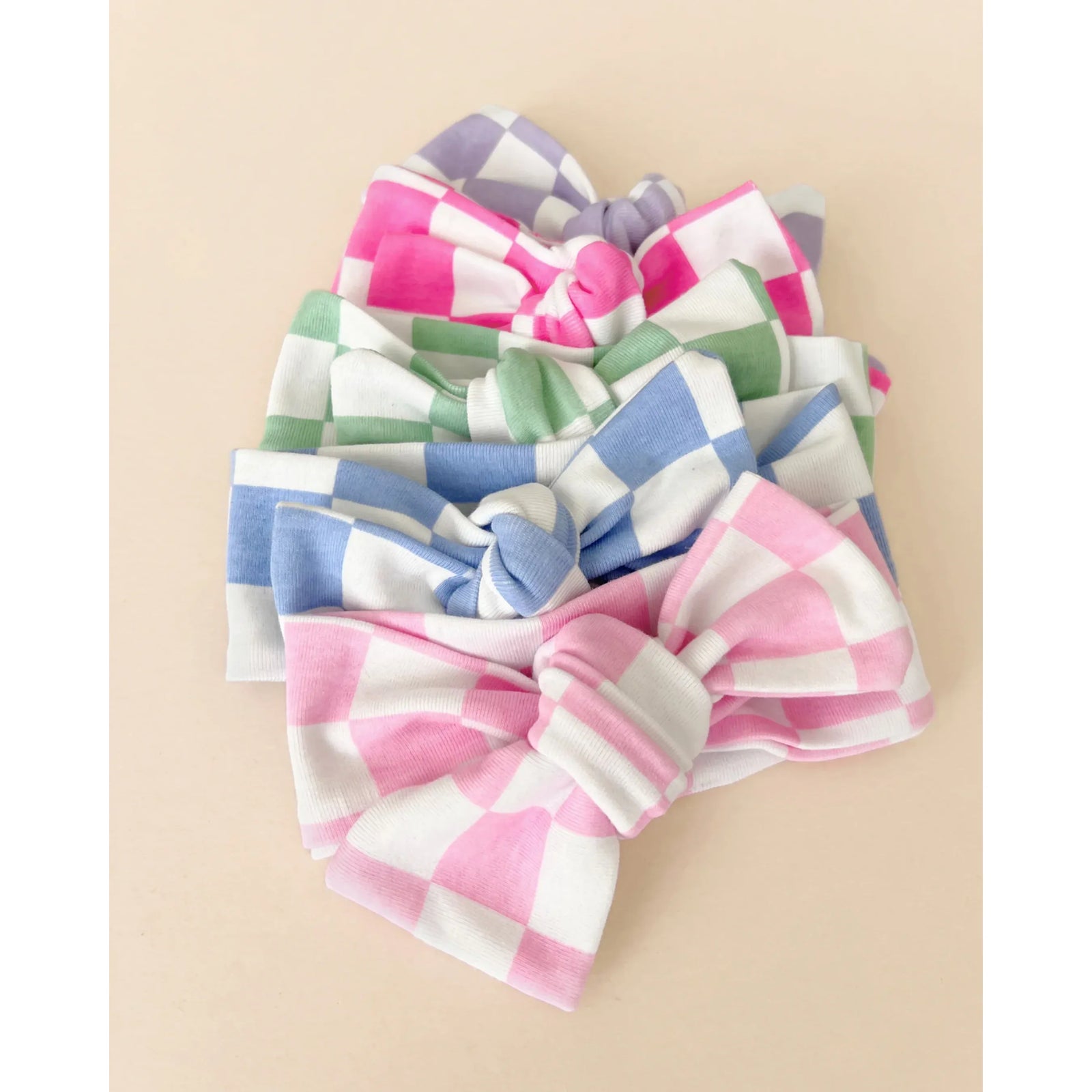 Checkered Headband | Mint