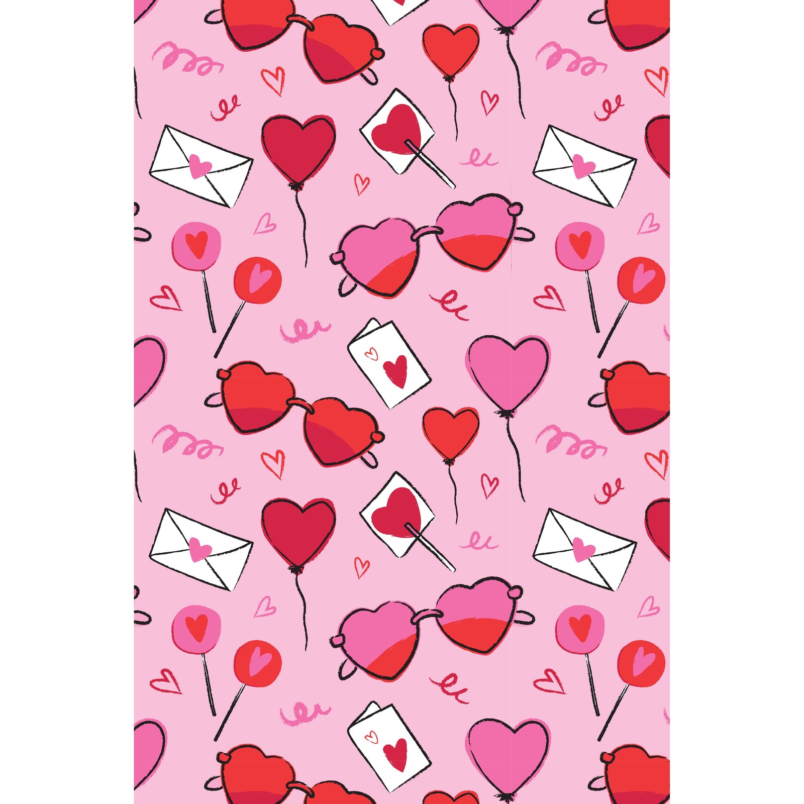 Long Sleeve Pajama Set - Heart Party
