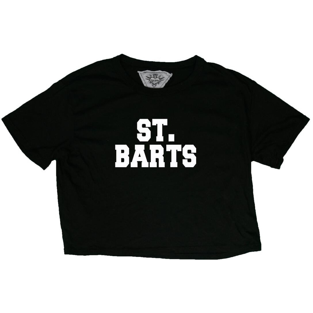 short sleeve st. barths boxy tee | black