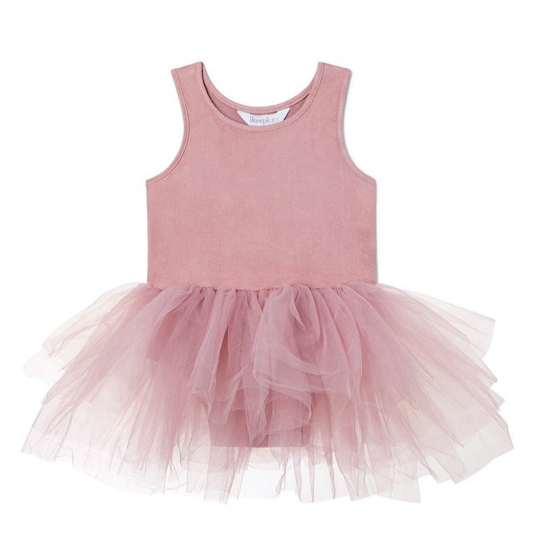 B.A.E. suede tutu dress in dottie pink