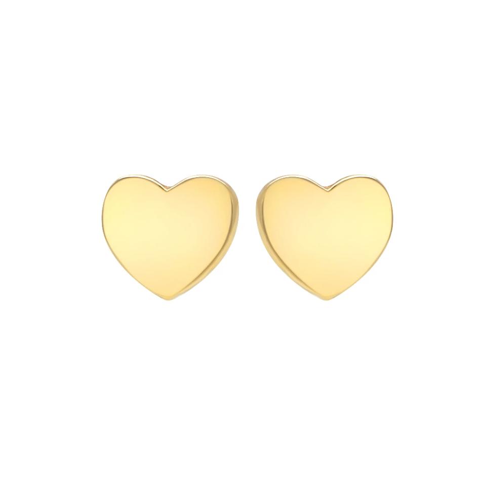 caitlin nicole jewelry heart studs in 14k gold