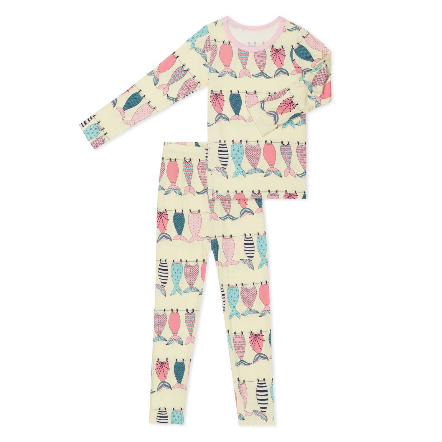 Mermaid Tails Pajama - Yellow
