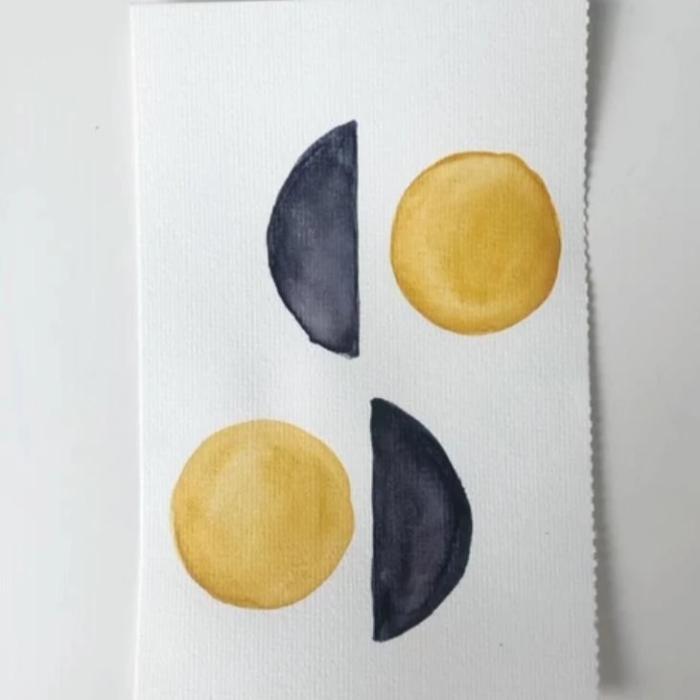 @aisfourart x elfin los angeles lunar eclipse original watercolor