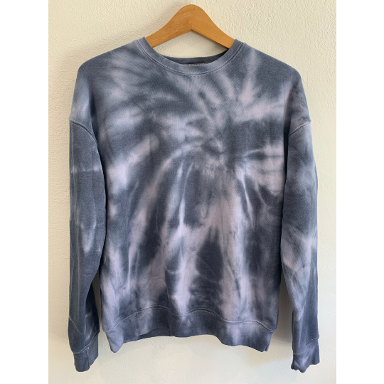 hand embroidered custom tie dye adult sweatshirt