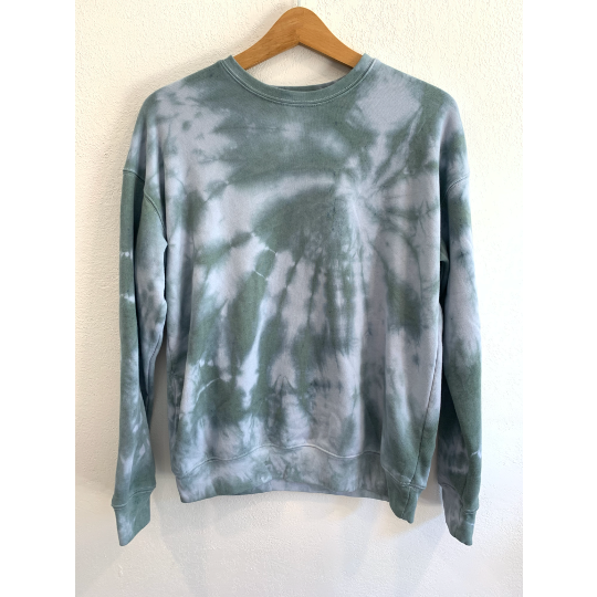 hand embroidered custom tie dye adult sweatshirt
