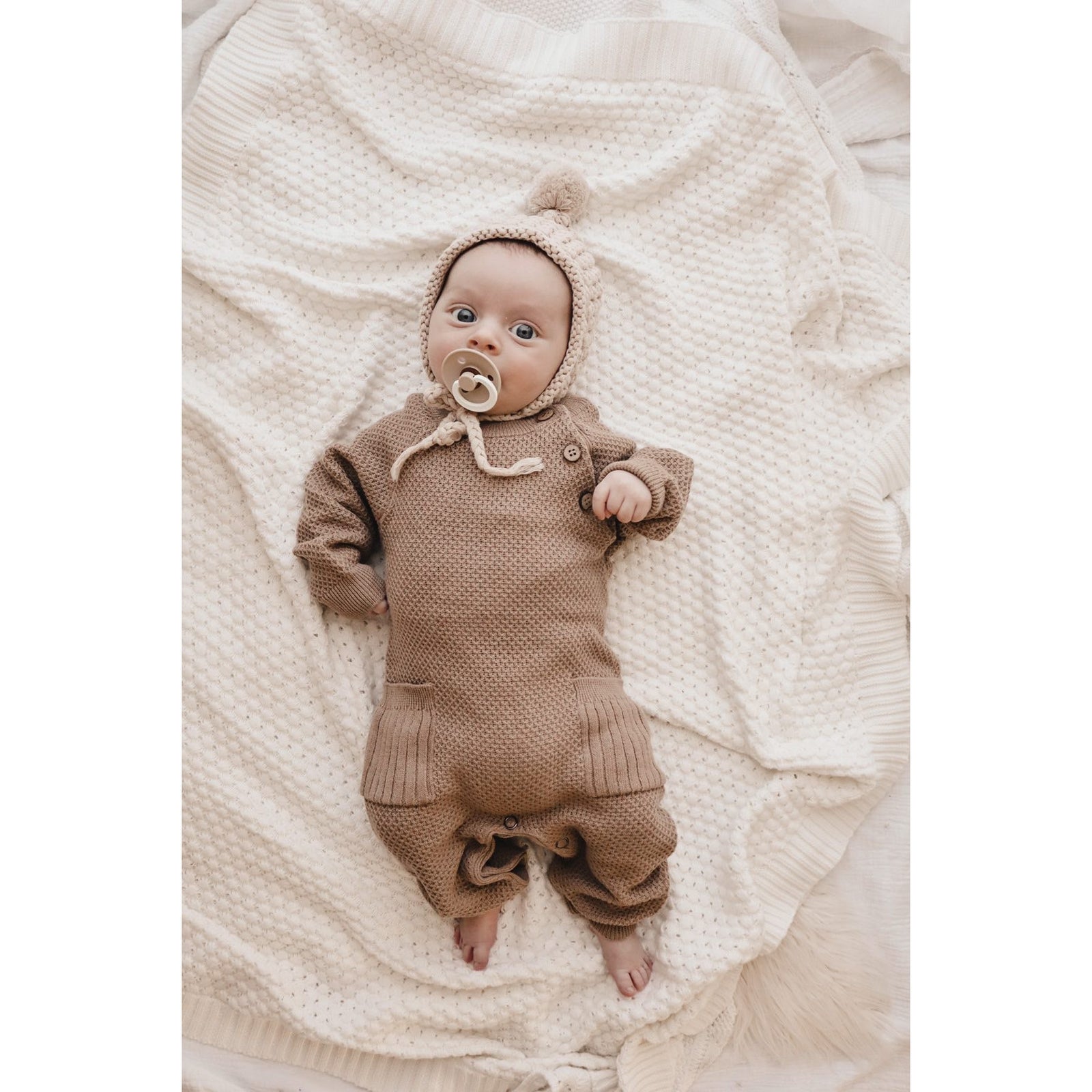 Rib Pocket Jumpsuit - Acorn