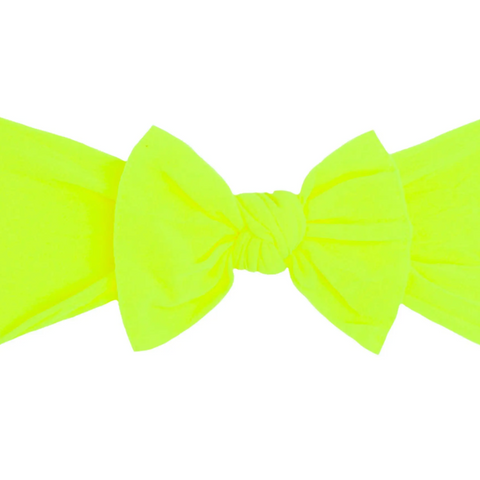 neon yellow knot bow