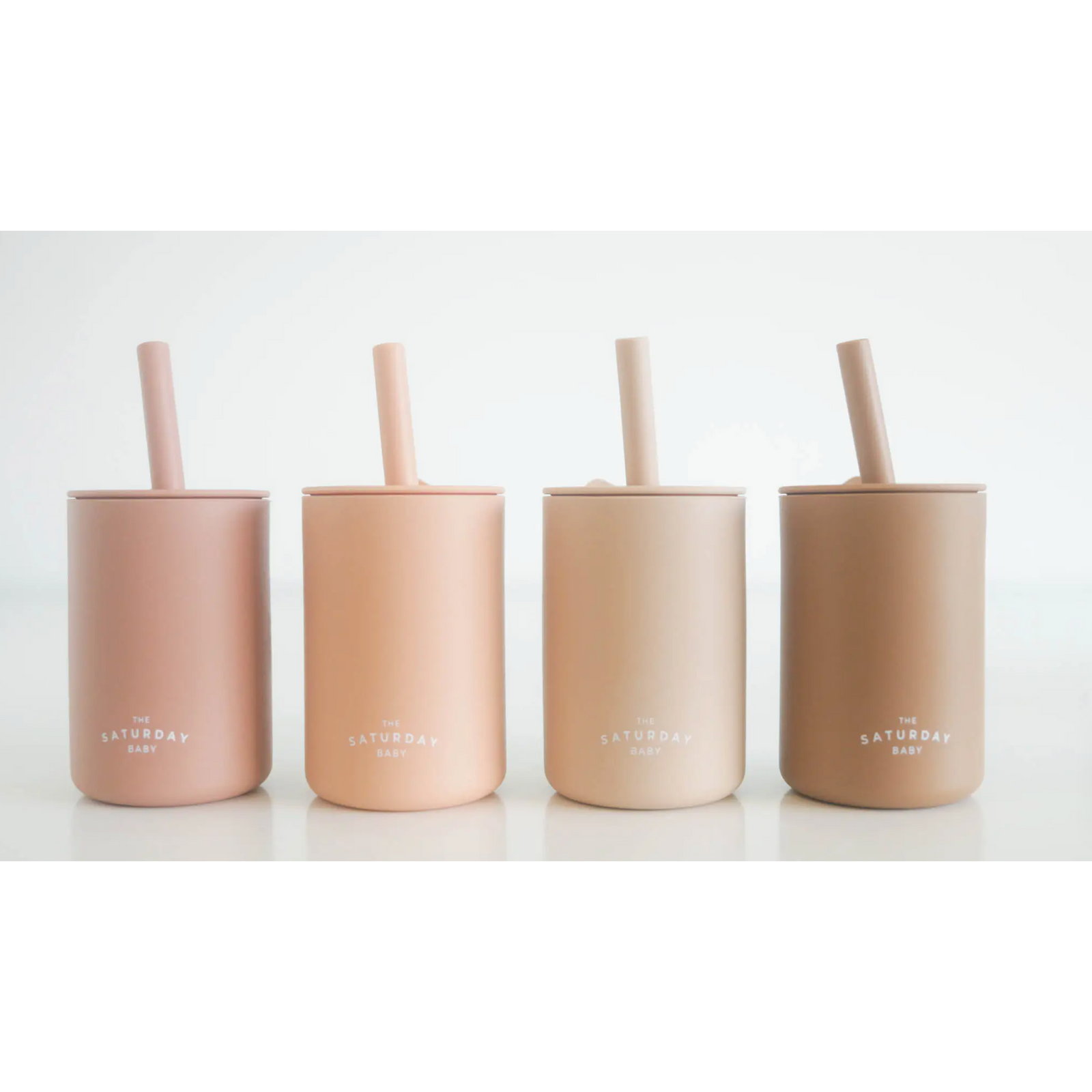 silicone straw cup in lilac