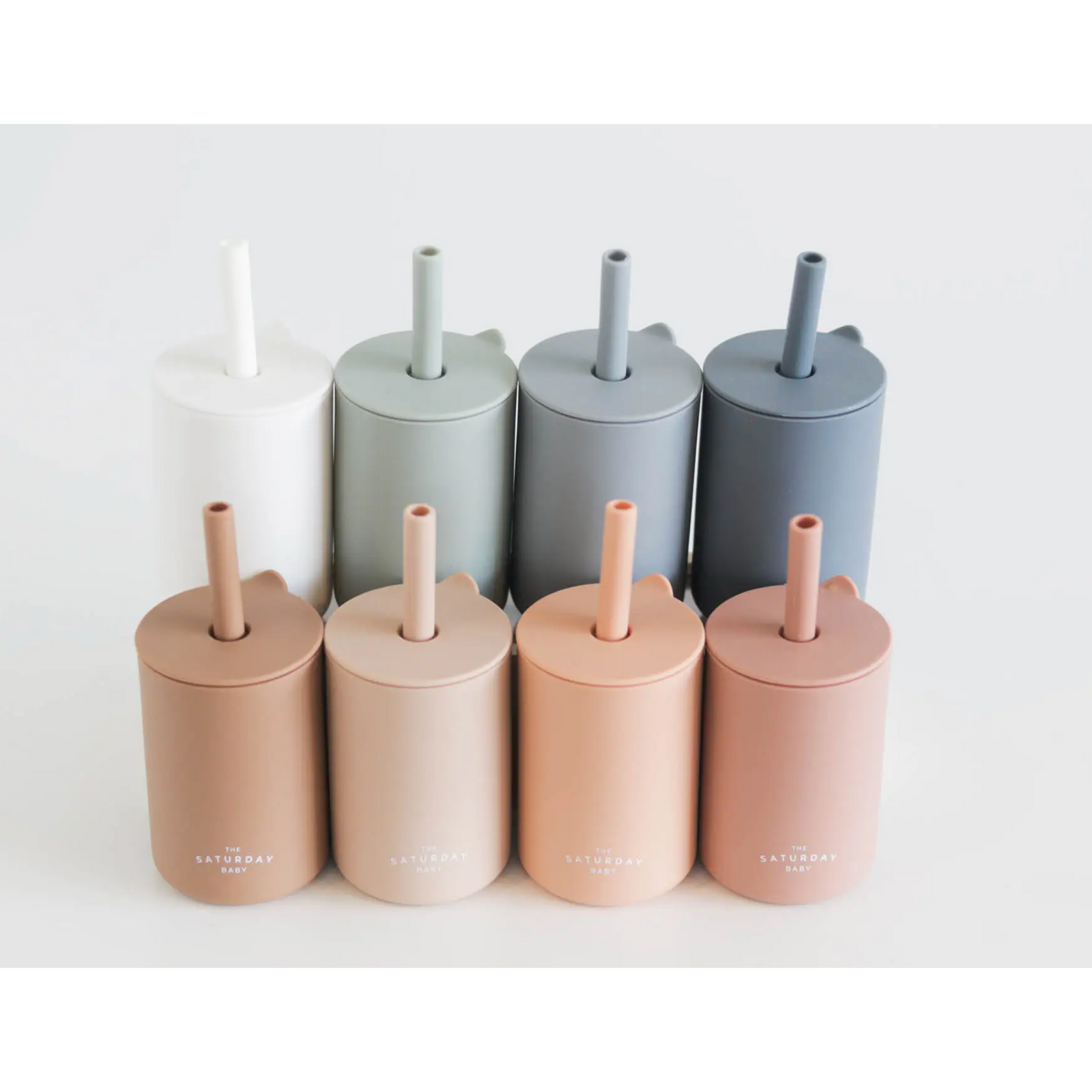 silicone straw cup in lilac