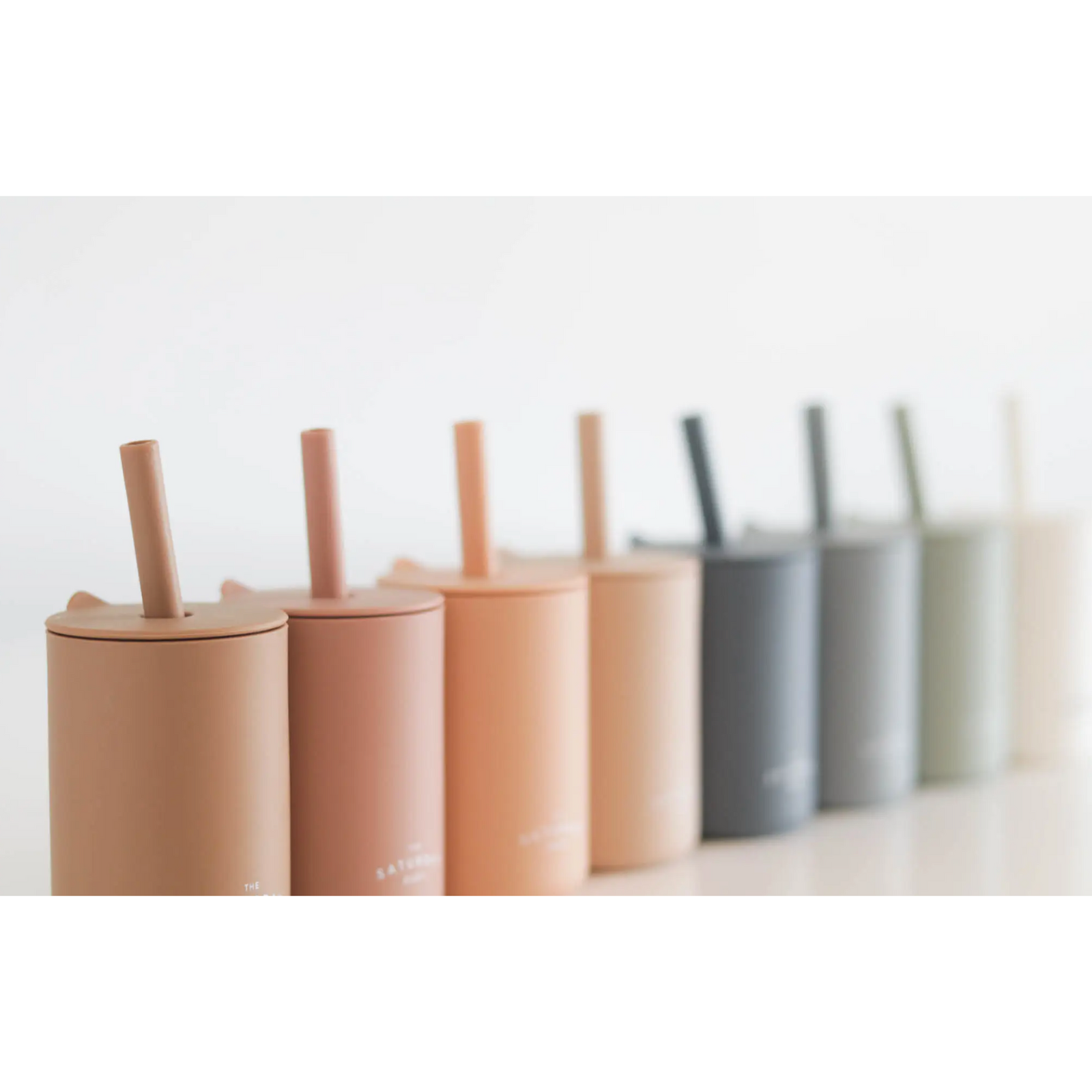 silicone straw cup in lilac