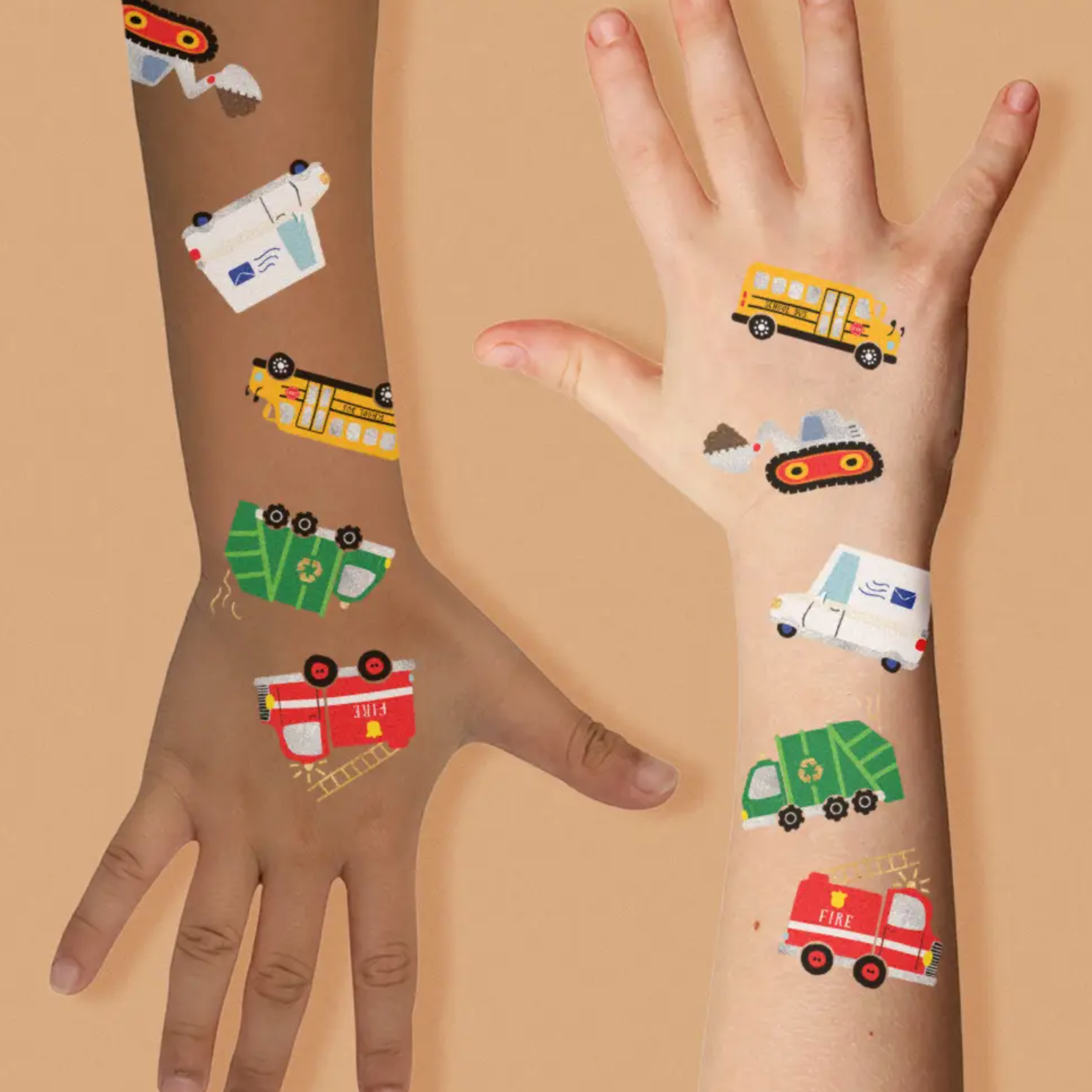 temporary tattoo beep beep variety set