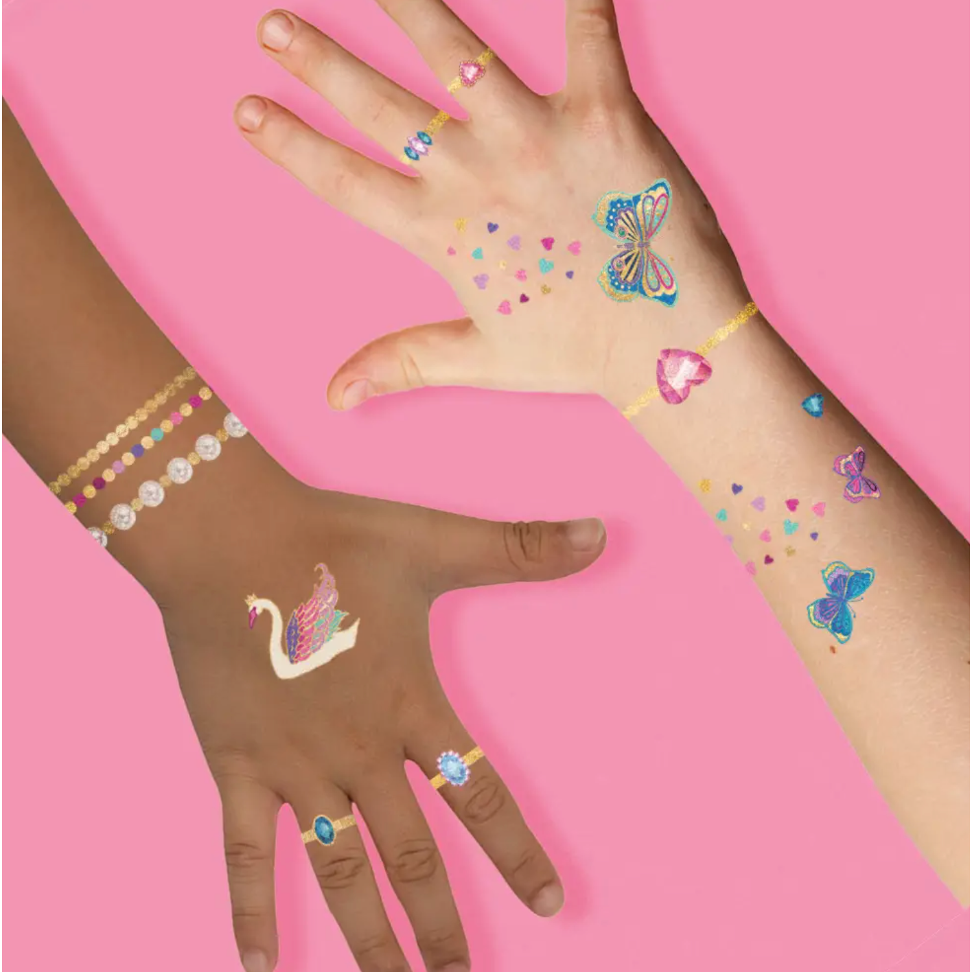 princess jewelry temporary tattoo pack